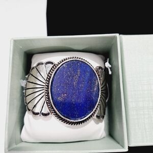 NIB Atterri Silver and Blue Simi Precious Stone Bracelet